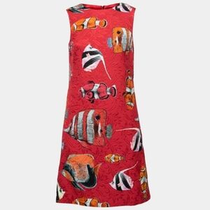Dolce & Gabbana red fish dress